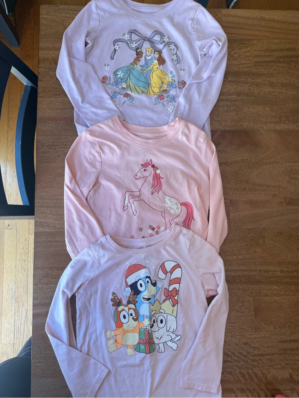 Girls' Pink Unicorn & Princess Long-Sleeve Tops - Pack